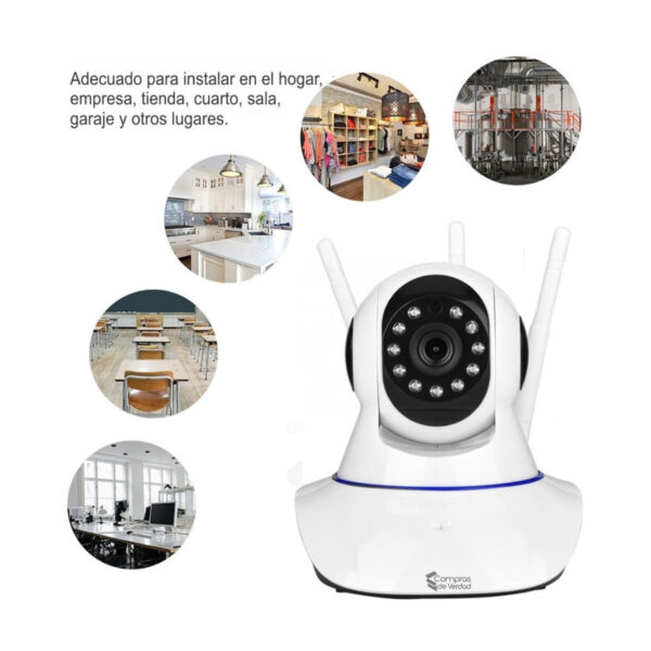 Camara seguridad 3 antenas