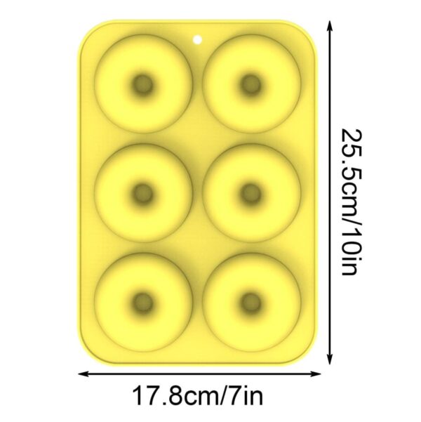 Molde Silicona Para Donut Donas 6 puesto