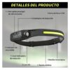 Linterna Frontal Luz Led Camping De Cabe