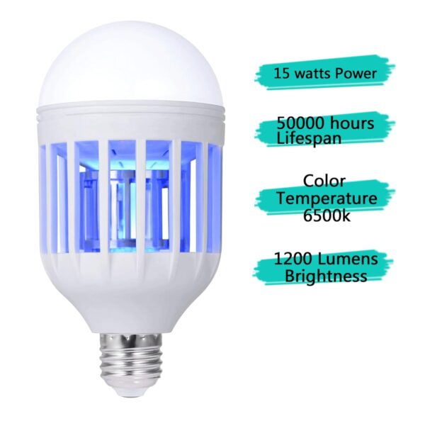 Bombillo Atrapa y mata zancudos