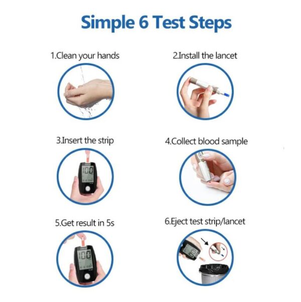 1716406590Kingclinic20Monitor20de20glucosa20en20sangre20Glucometro207.jpg Glucometro Digital Diabetes