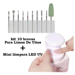 Kit Brocas limado 10 mas mini lampara Uv
