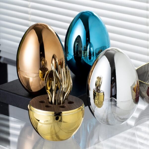 Juego De Cubiertos De 24 Pzs Base Huevo