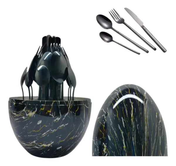 Juego De Cubiertos De 24 Pzs Base Huevo