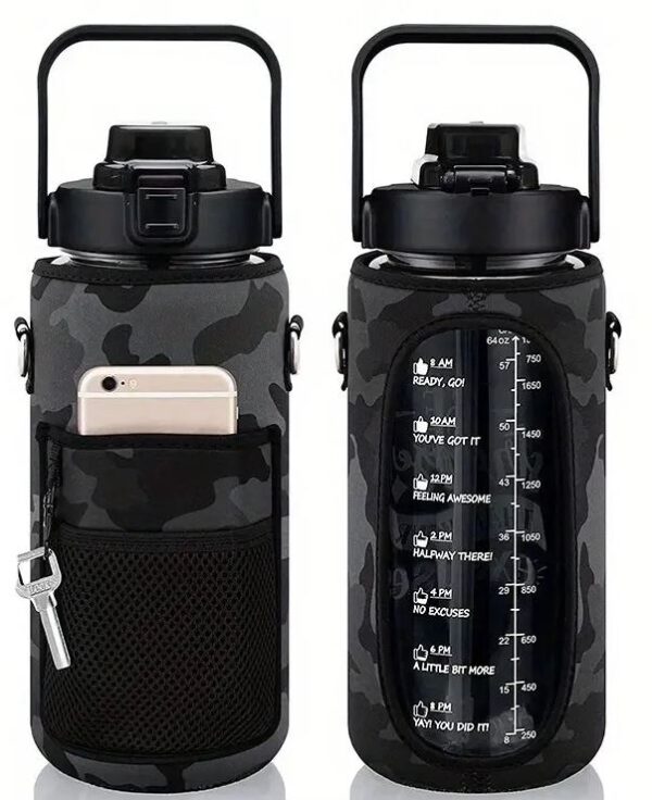 Trio Termo Motivacional + Funda Botella