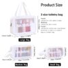 1724966310Cosmetiquera20Washbag20Blanco202.jpg Cosmetiquera Set Tres Tamaños Viaje