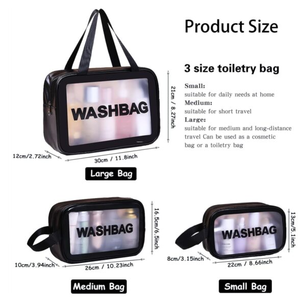 1724966310Cosmetiquera20Washbag20Negro202.jpg Cosmetiquera Set Tres Tamaños Viaje
