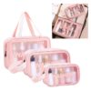 1724966310Cosmetiquera20Washbag20Rosa20A.jpg Cosmetiquera Set Tres Tamaños Viaje