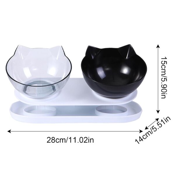 Comedero Mascotas Con Base y Dos Platos