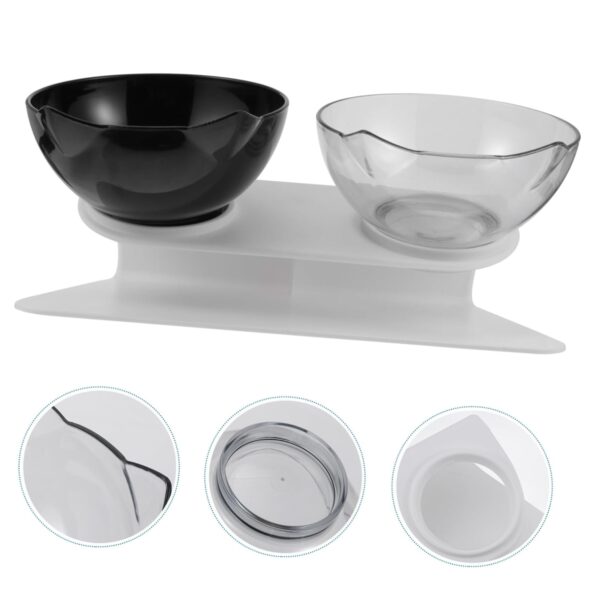 Comedero Mascotas Con Base y Dos Platos