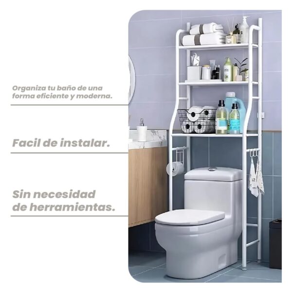 Organizador Baño Rack Multiusos 3 Nivel