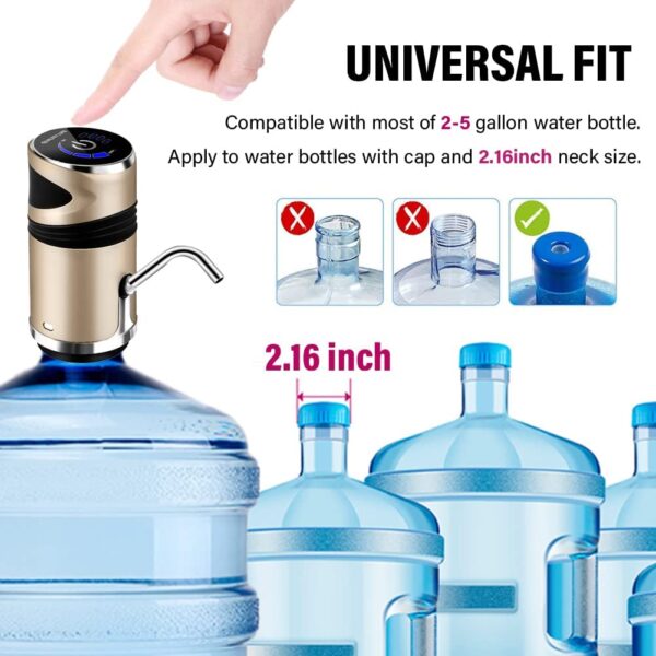 1731965036Dispensador20Lujo20Dorado205.jpg Dispensador De Agua Inteligente Usb 5w