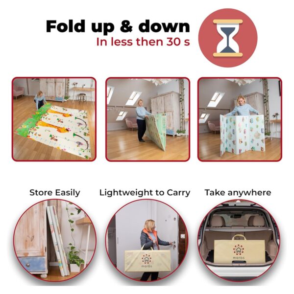 Tapete Plegable Gateo Bebe Doble Faz