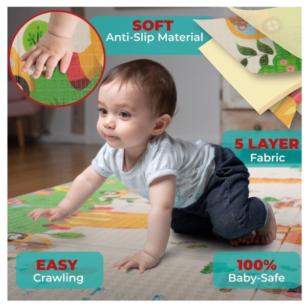 Tapete Plegable Gateo Bebe Doble Faz