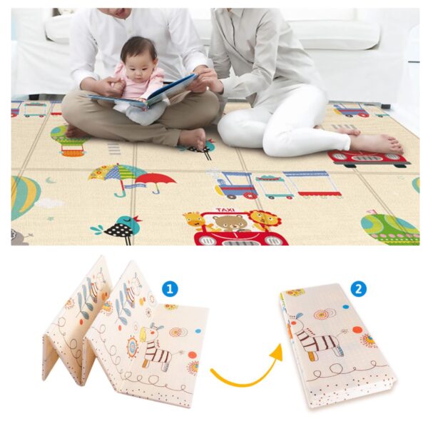 Tapete Plegable Gateo Bebe Doble Faz