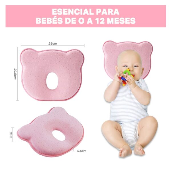 1733244445almohada20cabeza20bebe20Rosa204.jpg almohada cojin para bebe Cabeza plana