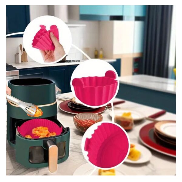 moldes de silicona por 6 para freidora