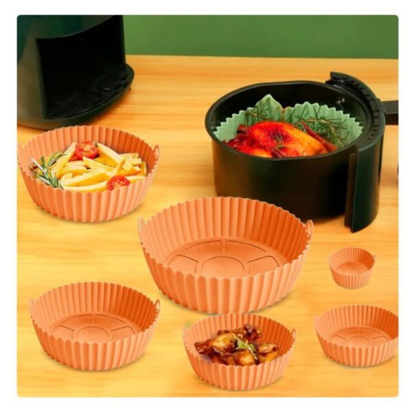 moldes de silicona por 6 para freidora