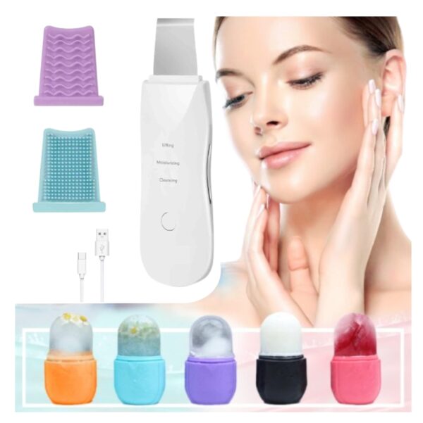 Espatula Facial con Molde Hielo facial
