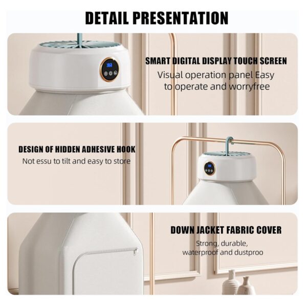 Secadora Ropa Portatil Con Calefaccion