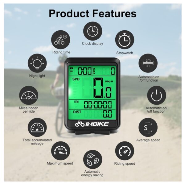 Velocimetro Bicicleta Pantalla LCD
