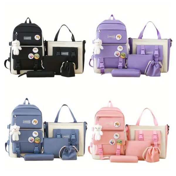 Maleta Mochila Combo coreano 5 en 1