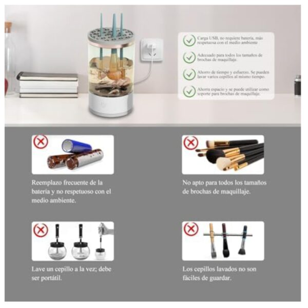 1749224968Lavadora20Automatica20Brochas20Maquillaje2015.jpg Limpiador De Brochas De Maquillaje Eléct