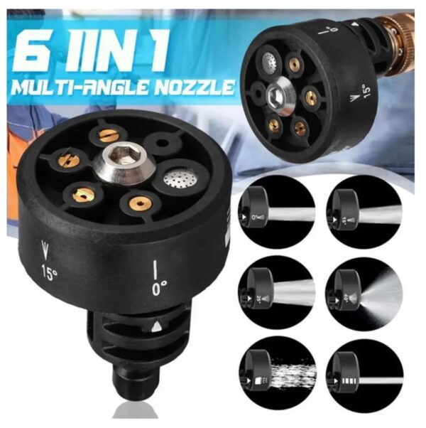 Cabeza Boquilla para Hidrolavadora 6en 1
