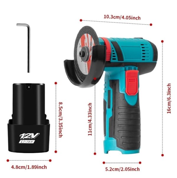 Mini Pulidora Doble Bateria 2 Discos