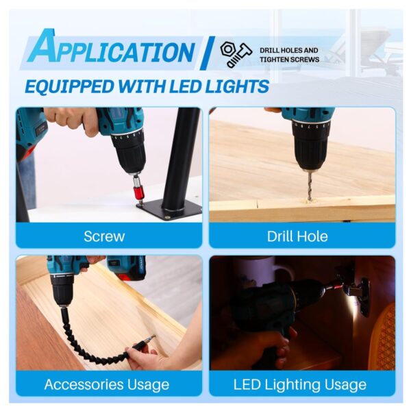 Taladro inalámbrico de mano 2 Bateria