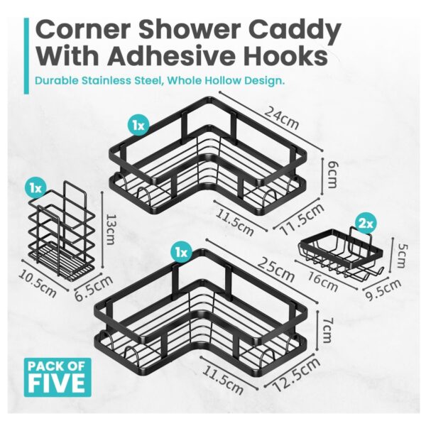 1753971754Organizador20Adhesivo20BaC3B1o205pcs20Esquinero202.jpg Esquinero baño 5pcs Organizador Adhesivo