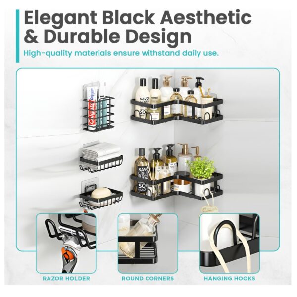 1753971754Organizador20Adhesivo20BaC3B1o205pcs20Esquinero207.jpg Esquinero baño 5pcs Organizador Adhesivo