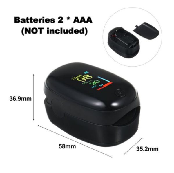 Oximetro de pulso monitor SpO2 sin curva
