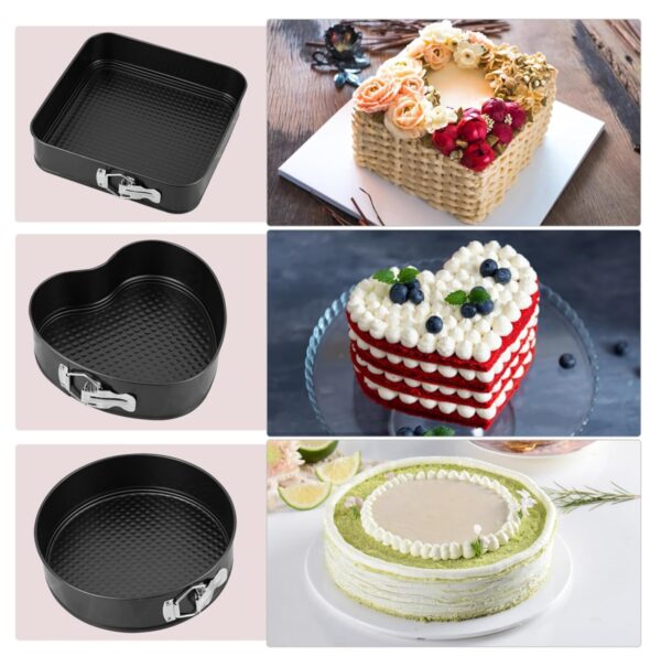 1755008420Juego20de20320moldes20para20pasteles20con20formas205.jpg Set 3 Moldes Pasteleria Desmontables